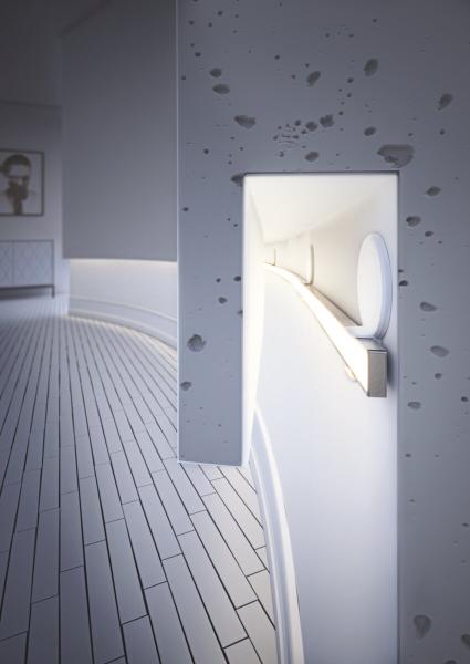 Montageclip für LED Profile in architektonischen Nischen